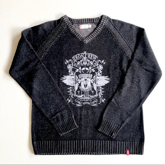 Levi’s Black V-Neck Sweater M - Picture 2 of 10